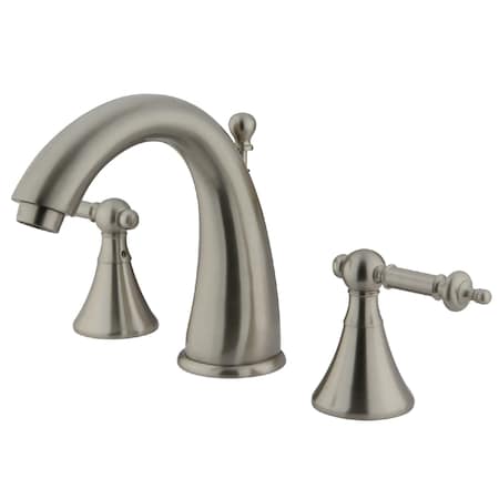Kingston Brass 8" Widespread Bathroom Faucet, Brushed Nickel KS2978TL